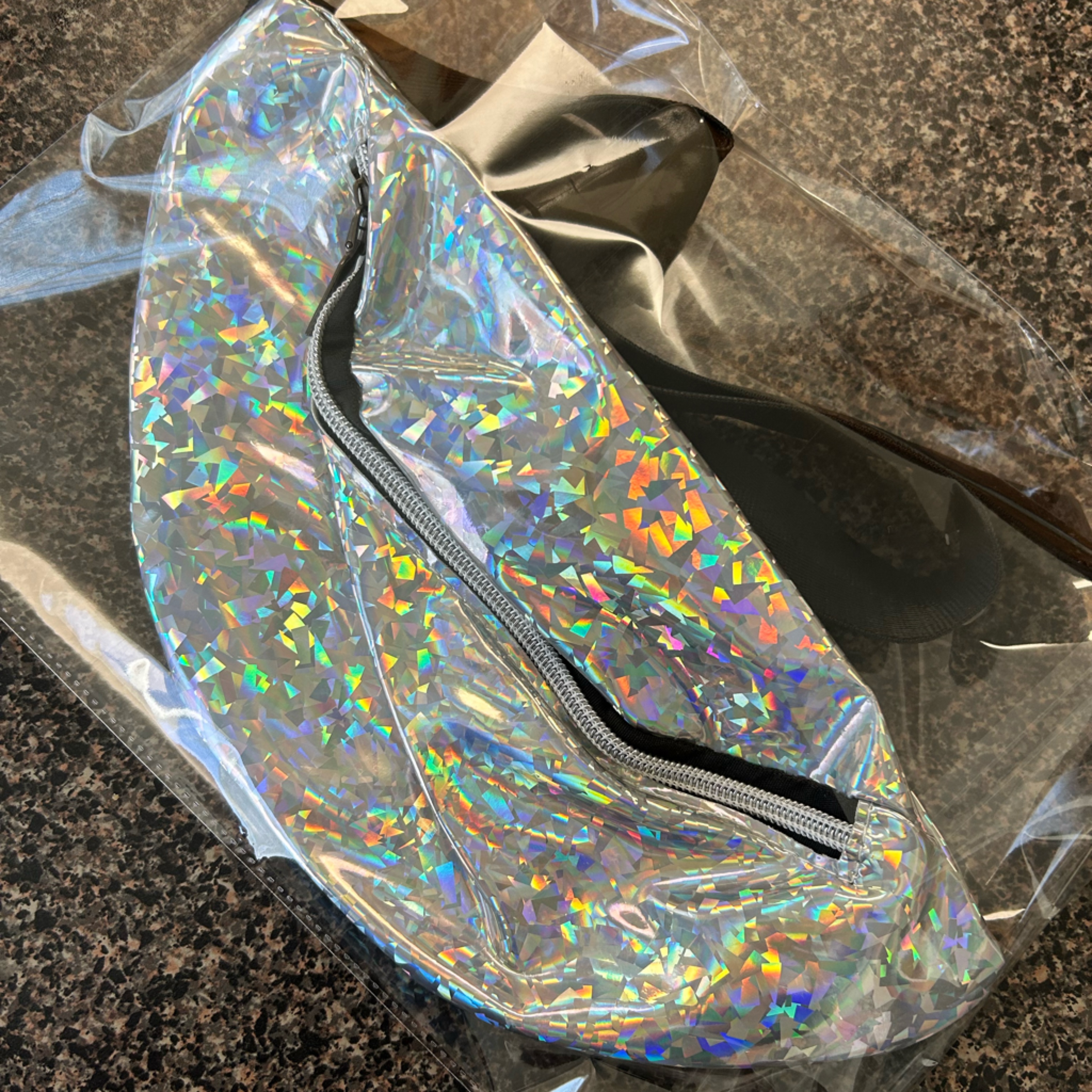Silver Holographic Fanny Packs From My Daughter Brand Shopicandycollection Ig